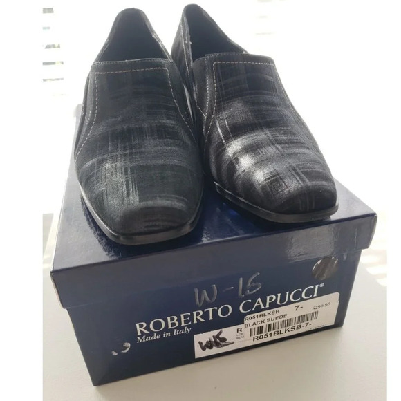 BNWT Roberto Capucci Black Heels made  in Italy 7.5 - Picture 2 of 10
